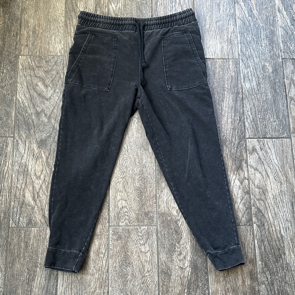 Rewash Charcoal Gray Acid Wash Joggers Sweatpants - Size Large